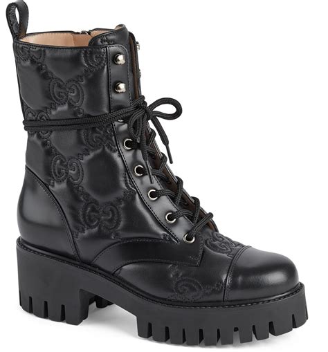 gucci slouch combat boots